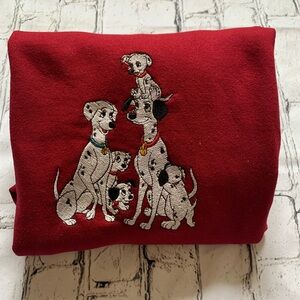 Embroidery Dalmatian Sweater Size Medium
